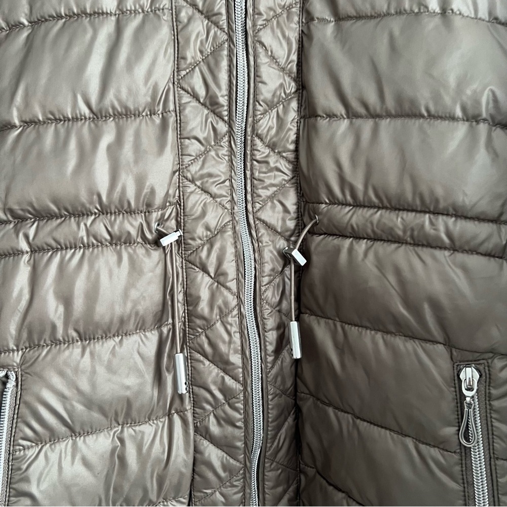 Kenneth Cole Taupe Puffer Jacket - Picture 2 of 6